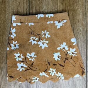 Bailey’s Blossoms Floral Tan Skirt